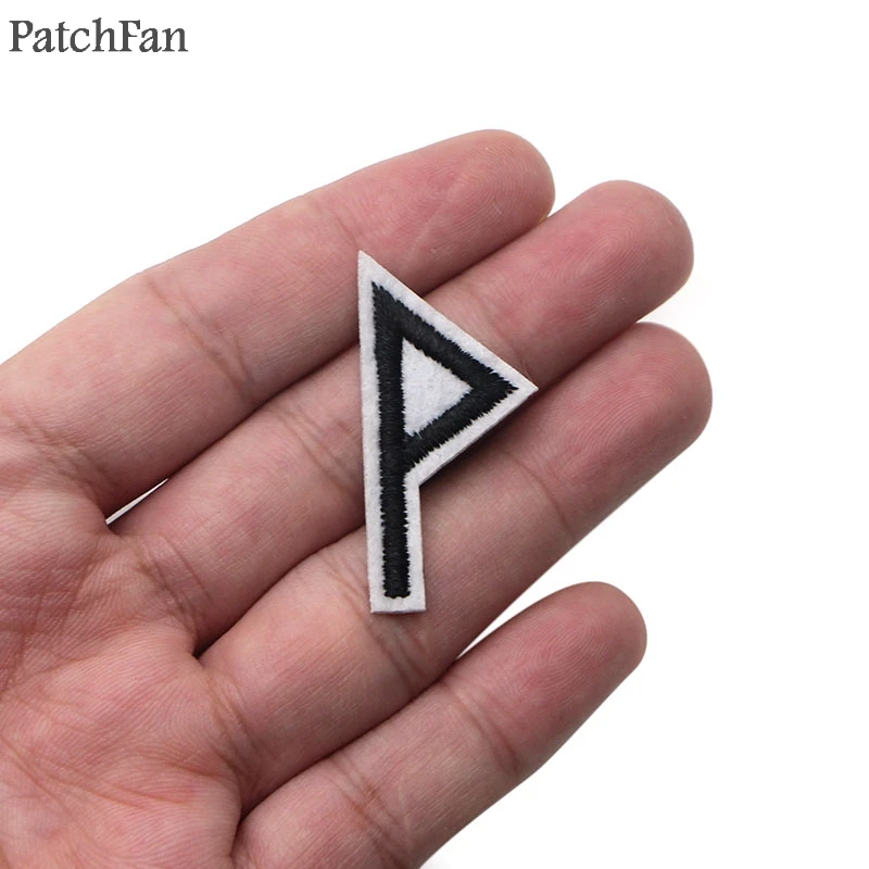 Patchfan руны викингов 24 шт. Вышитые заплаты para одежда аппликации для
