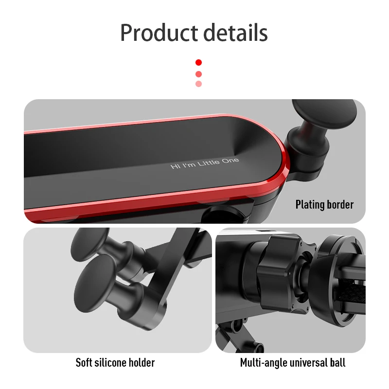 Car Phone Holder Gravity bracket Mount Auto Air Vent Grip Gravity Car Mount Holder Gravity Bracket For Cell Phones Smartphone