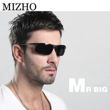 MIZHO 4 цвета использование на день повышает безопасность отражения для защиты зрения черные солнцезащитные очки Polaroid мужские Поляризованные Вождения UVB