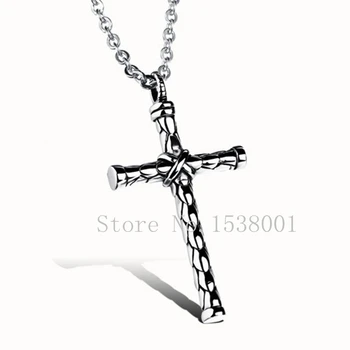 

Crucifix Pendant Stainless Steel Mens Cross Pendant Necklace Chain