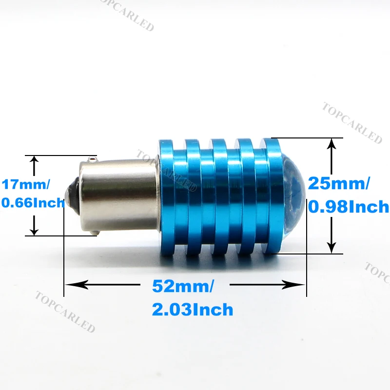 1 шт. 1156 светодио дный BA15S чипы Q5 7 Вт высокое Мощность автомобиль свет светодио дный авто лампы 12 В с объектив проектора Резервное