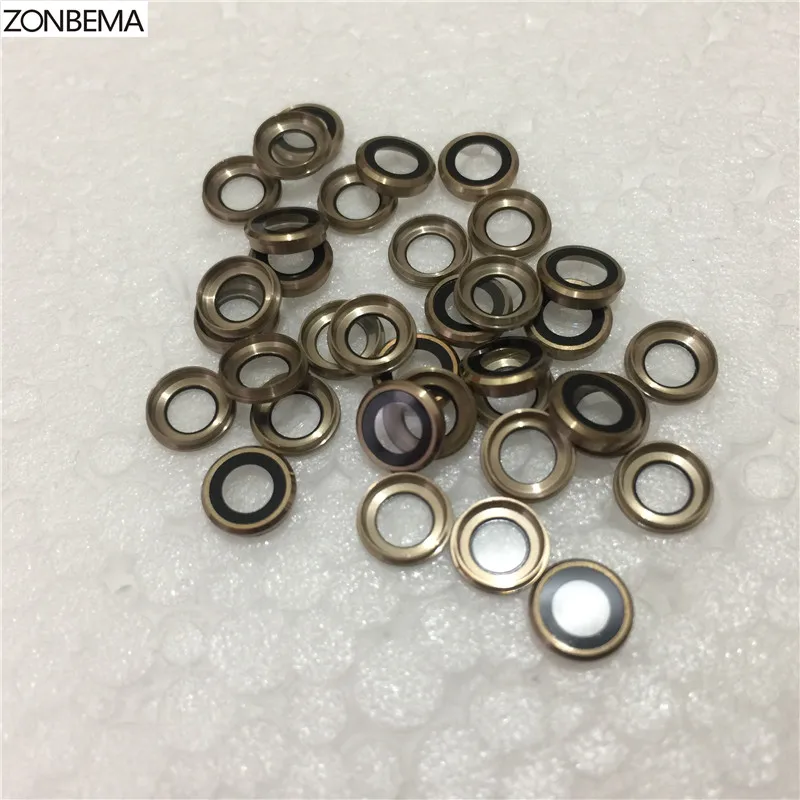 

ZONBEMA 5pcs High Quality Rear Back Camera Glass Lens Ring Bezel Cover Holder For iPhone 6 6S Plus 4.7" 5.5" Replacement Parts