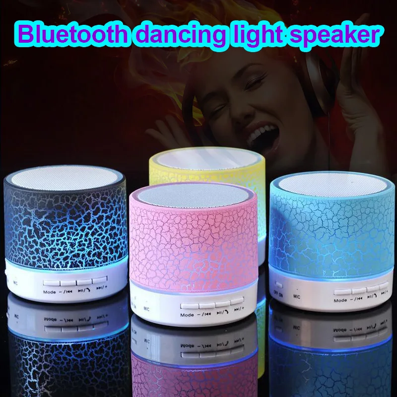 

Portable Mini LED Bluetooth Speakers Wireless Hands Free Speaker Support TF USB FM @JH
