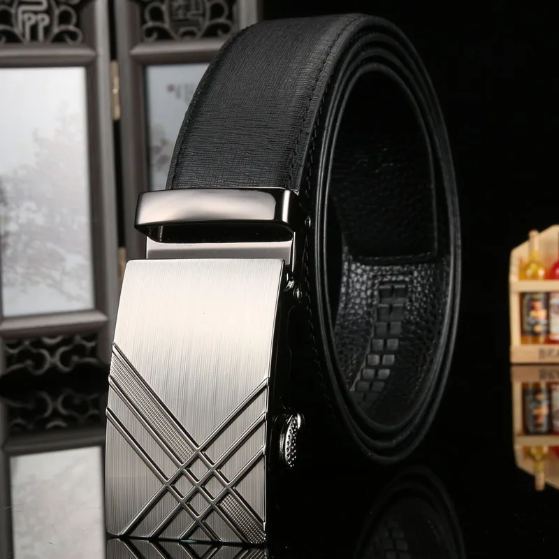

Fashion Automatic Buckle Men Leather Jeans Luxury Belt designers High quality Alloy Buckle Brand Belts For Men