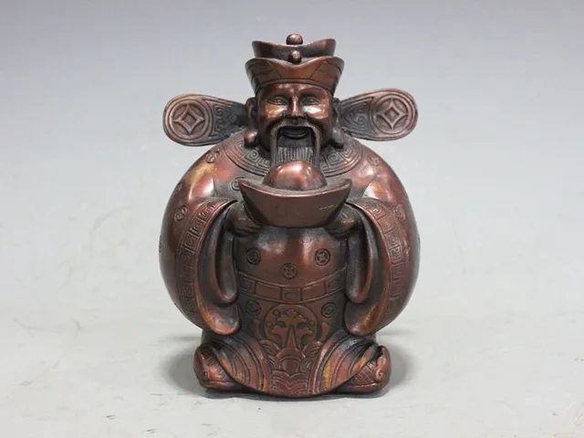 Aliexpress.com : Buy Chinese Pure Copper Bronze Lucky Yuaan Bao God of ...