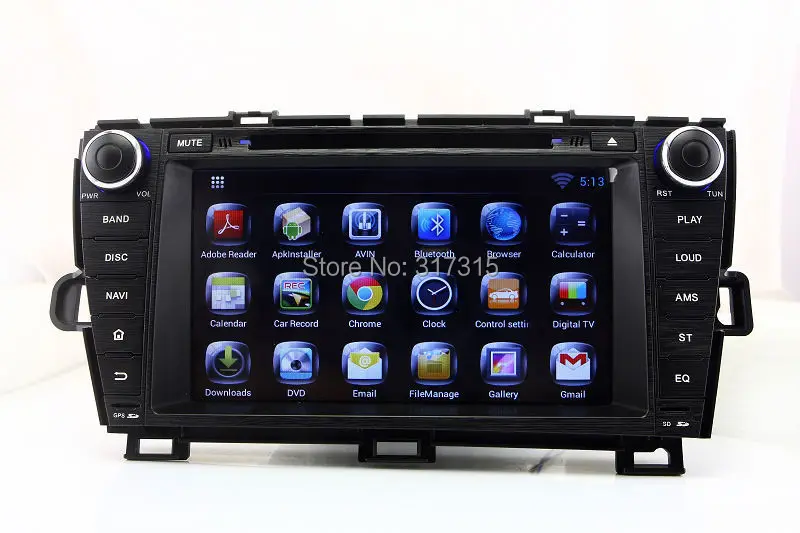 Android 5.1 Car DVD Player GPS Navigation for Toyota Prius 2009 2010