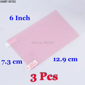 3 Pz/lotto Per Il GPS Del Telefono Cellulare 6.0 Pollici Universale Sereno/Anti-Glare Matte FAI DA TE Griglia di Protezione Dello Schermo di Tocco pellicola di Protezione Della Pelle