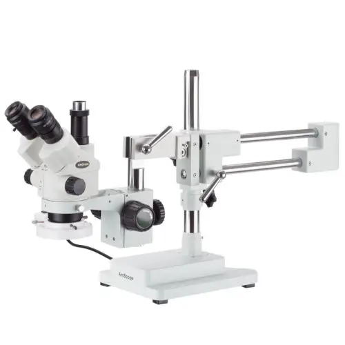 AmScope 3.5X-180X симульно-фокусная стерео воздушной подушке с микроскоп +
