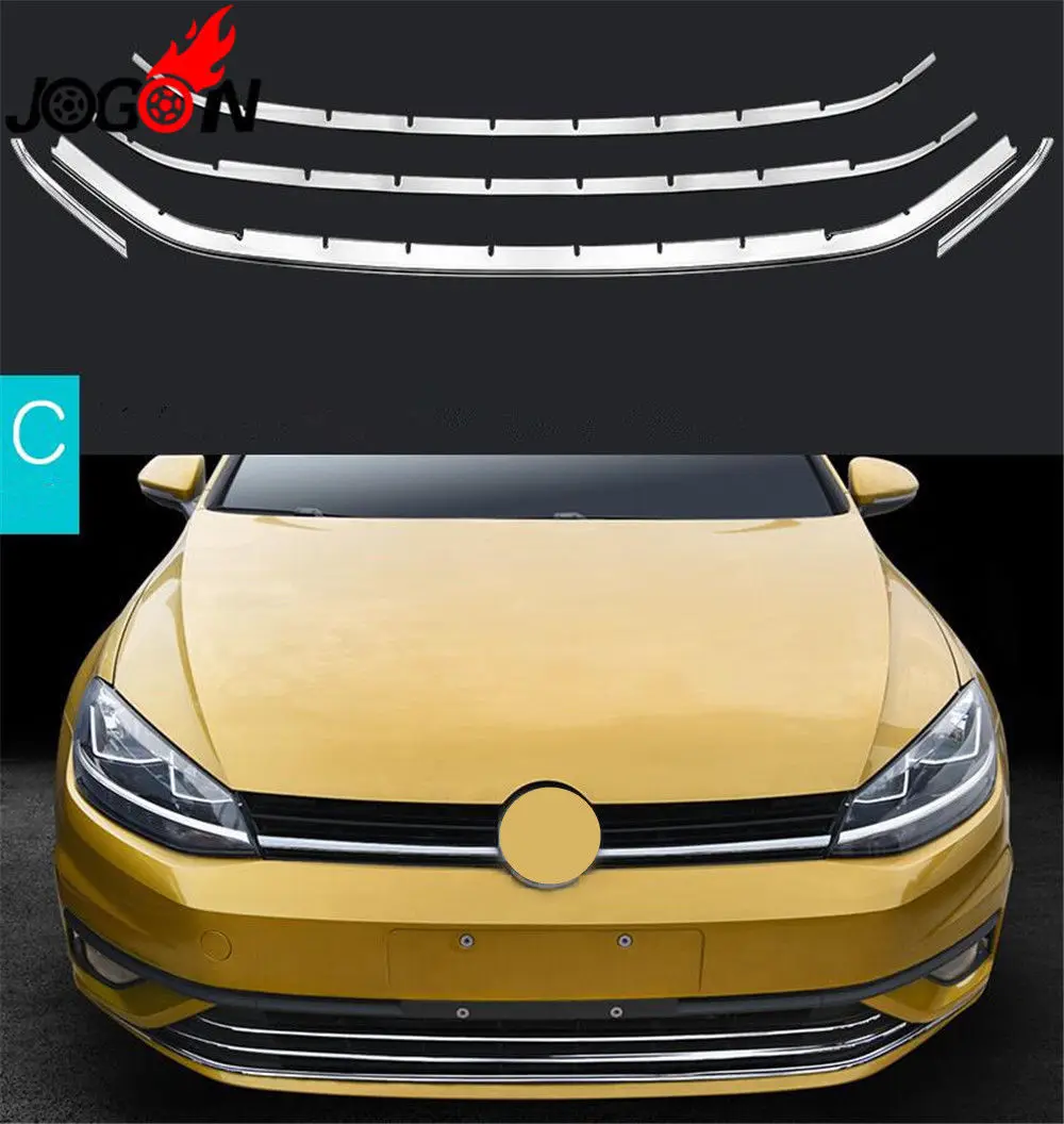 Автомобильный передний бампер сетка решетка гриль крышка полосы для VW GOLF 7,5 MK7.5 TDI подтяжка лица