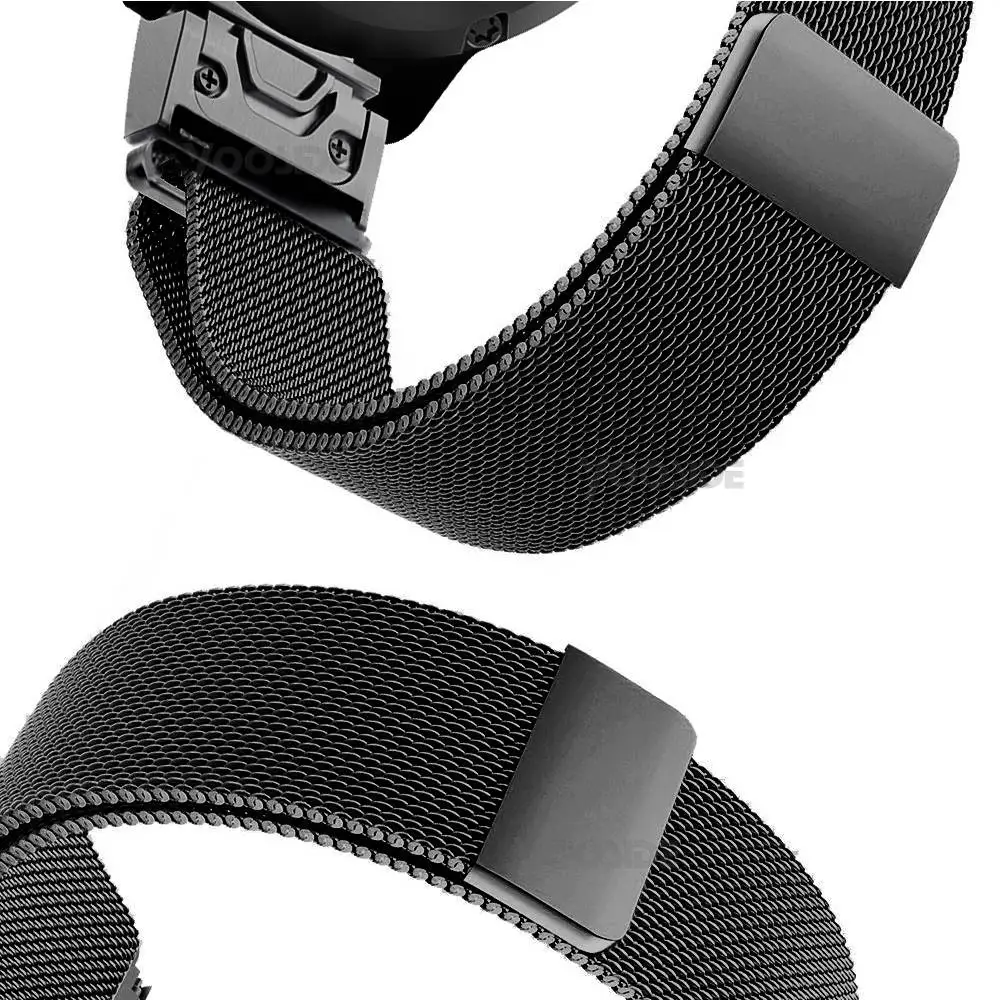 20 22 26 мм размер Quick Release Milanese Loop Band для Garmin Fenix 3 HR 5X 5s часы браслет для Garmin Forerunner 935