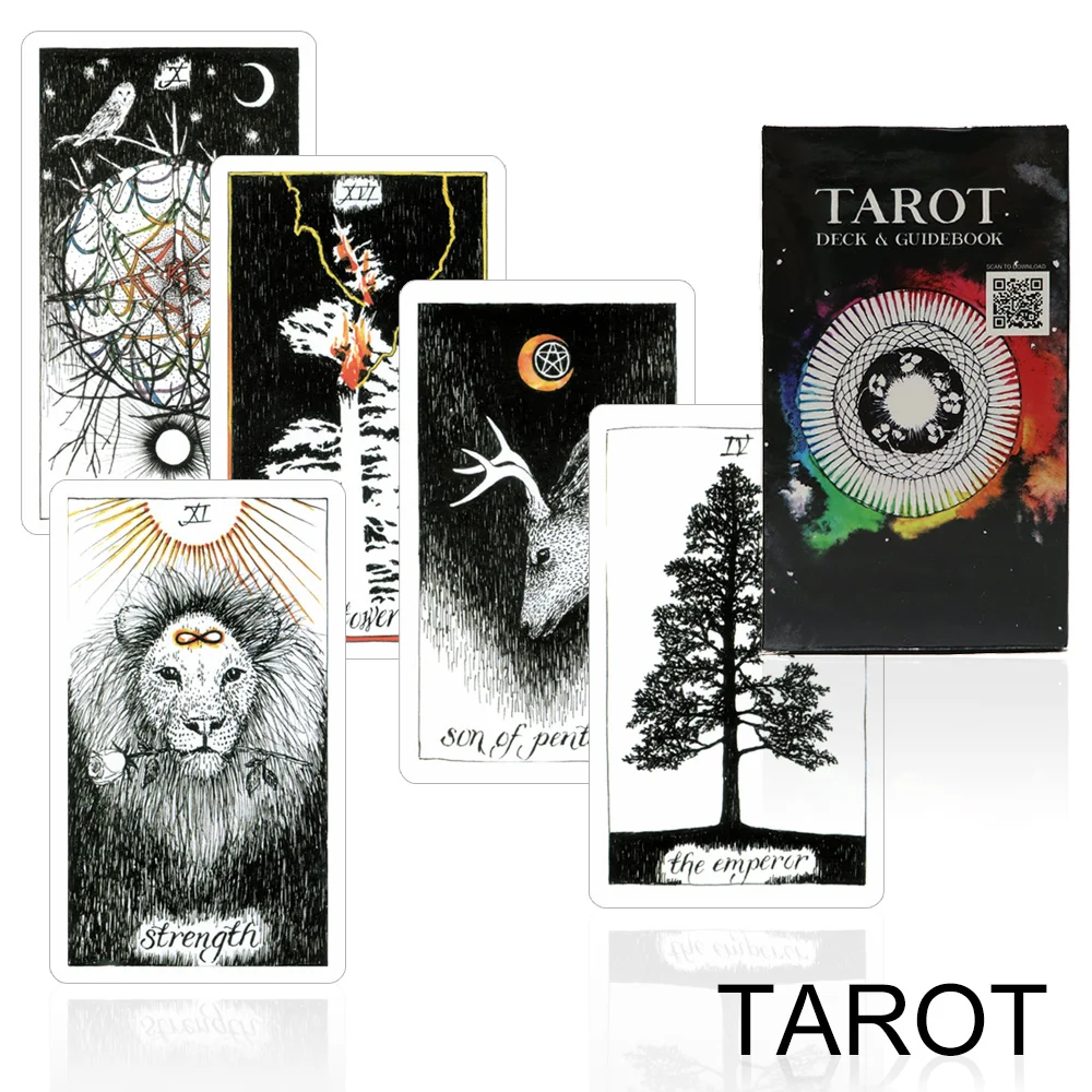 full English tarot cards deck card game mysterious Unknown fortune tarot family game for adult board game full English tarot cards deck card game mysterious Unknown fortune tarot family game for adult board game
