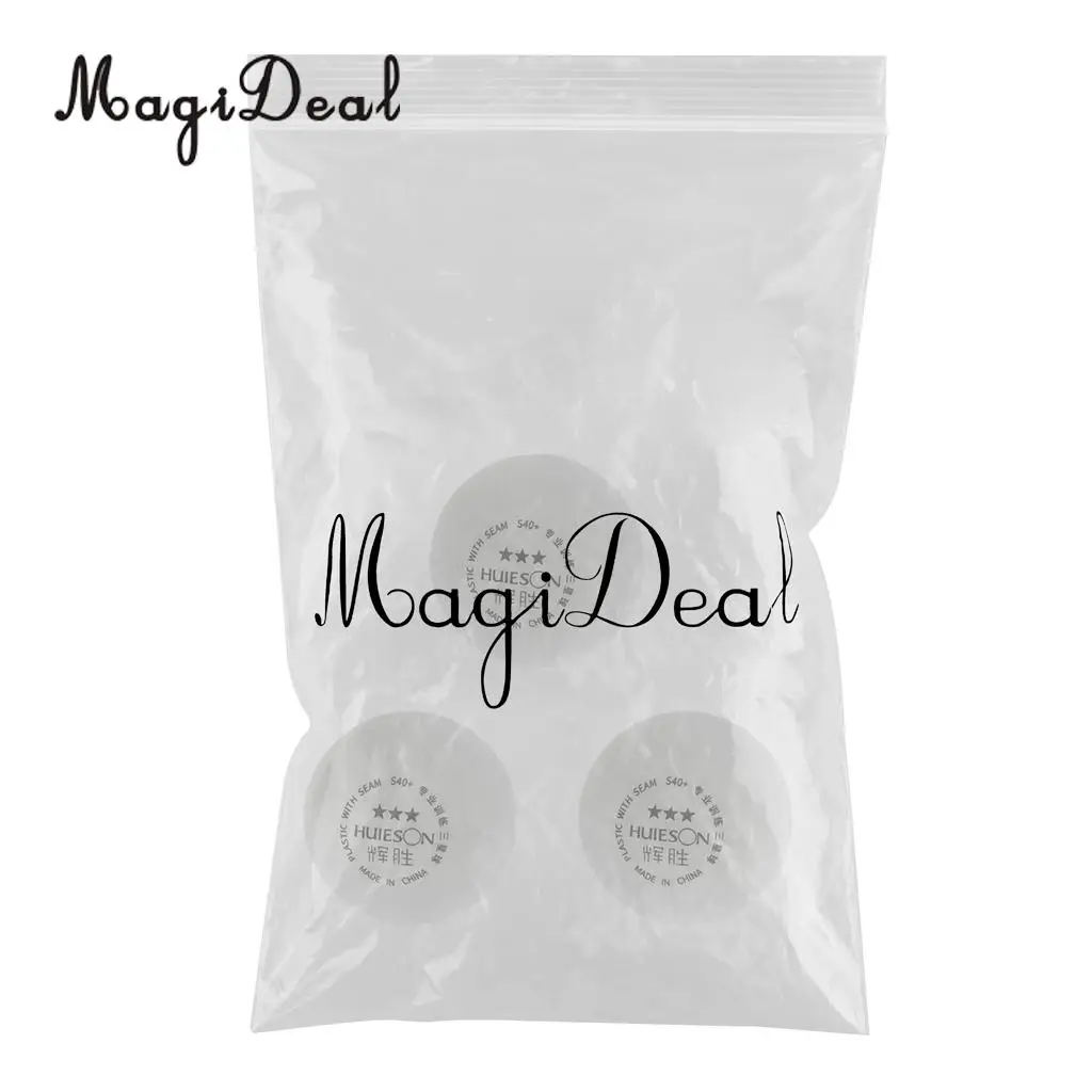 MagiDeal 3 Pieces 3-Star PREMIUM 40+mm Table Tennis Balls Plastic Ball Official Ball
