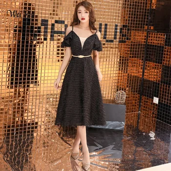 

weiyin long evening dresses Vestido de festa prom dresses 2019 tea length formal evening dress Beauty emily dress for graduation