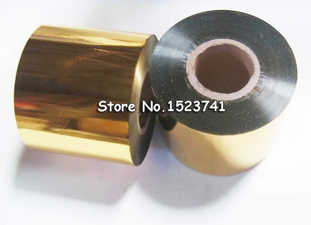 1roll Gold Sliver Small size 6cm*120m Hot Foil Stamping Paper Suit For Stamp Machine DIY Invitation Economy Choice