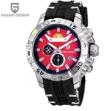 Продвижение Relogio Masculino Часы Мужчины Luxury Brand Pagani Дизайн Кварц Спорт Наручные Часы Погружения 30 м Водонепроницаемый Военные Часы