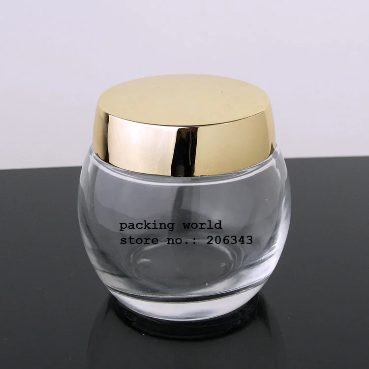 120 г прозрачный стеклянную банку для маски сущность/гель/ночной крем/Скраб для тела/Увлажняющий/ косметическая упаковка стеклянная бутылка