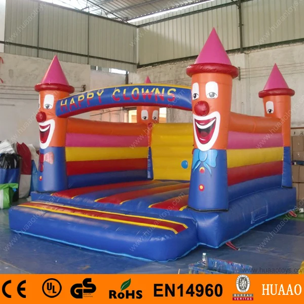 

Free Shipping Commercial 5*5m Clown Inflatable Bouncer Castle with Free CE Blower