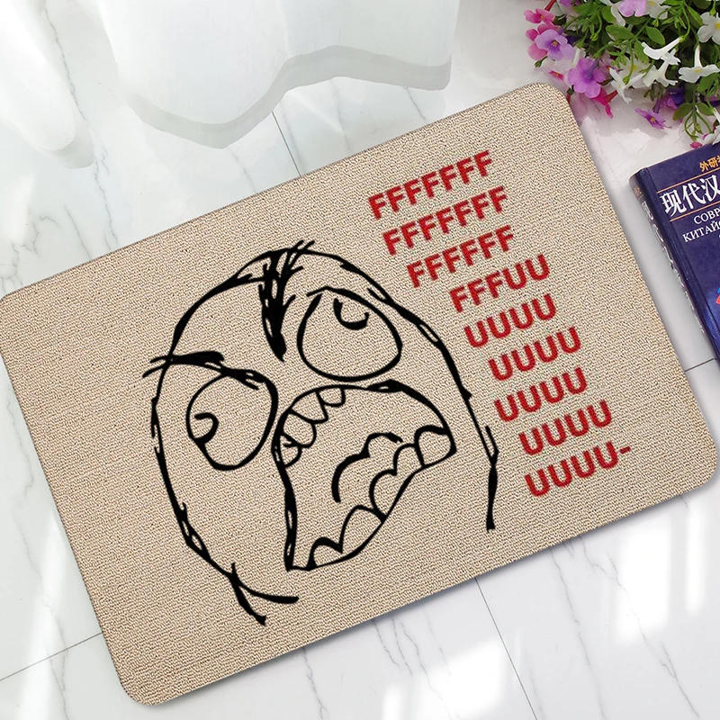 1pc 40x60cm Go Away Grumpy Kitchen Carpet Floor Mat Entrance Indoor
Doormat Absorbent Bathroom Rugs Shower Pad Tapete Home Decor