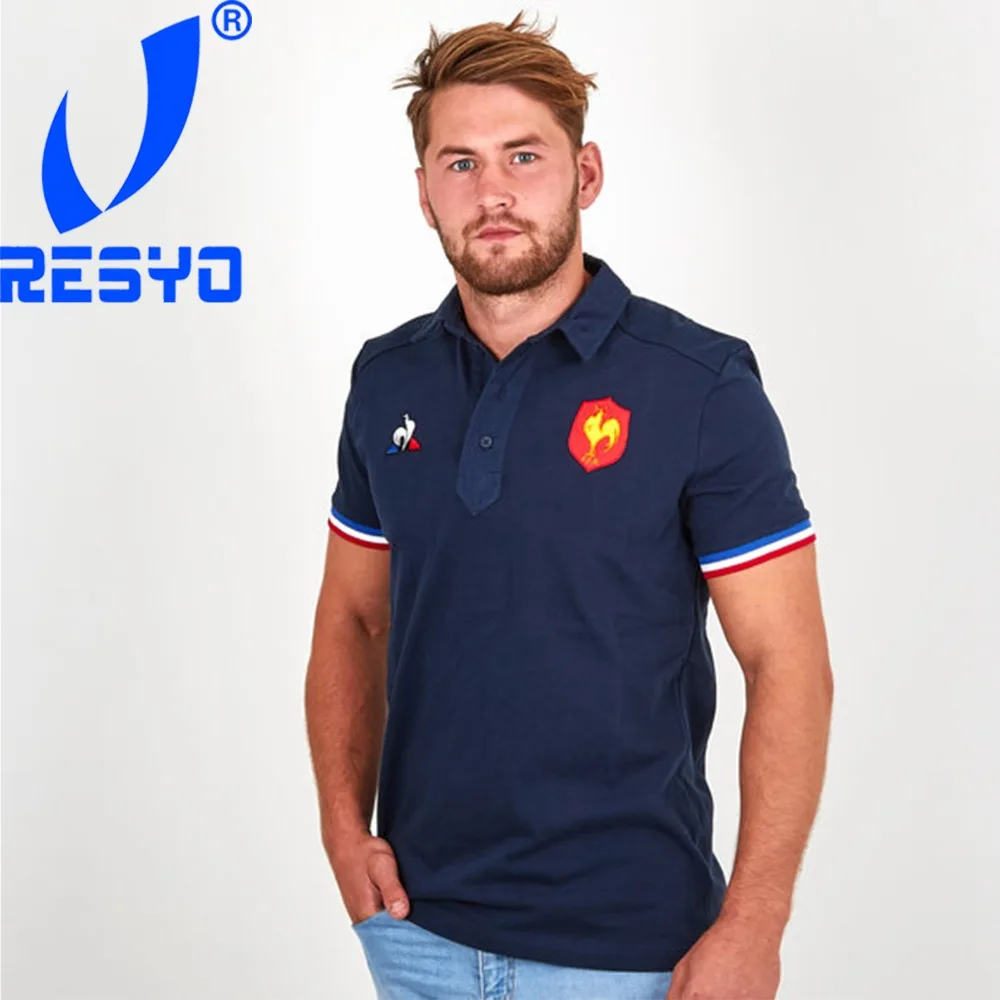 RESYO The Newest 2018 2019 France polo T shirt Rugby Jerseys Shirt Football Shirt/Top Quality 