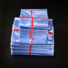 10*20 см прозрачный ПВХ термоусадочный мешок, пленка для хранения, термоусадочный полиэтиленовый пакет, розничная, пластиковый подарочный косметический упаковочный мешок