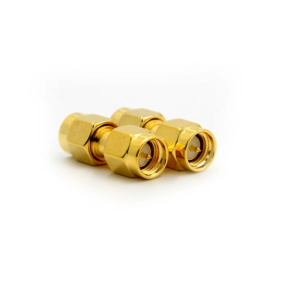 ZLinKJ 2x SMA Male к Plug in series RF коаксиальный адаптер Коннектор|Соединители| |