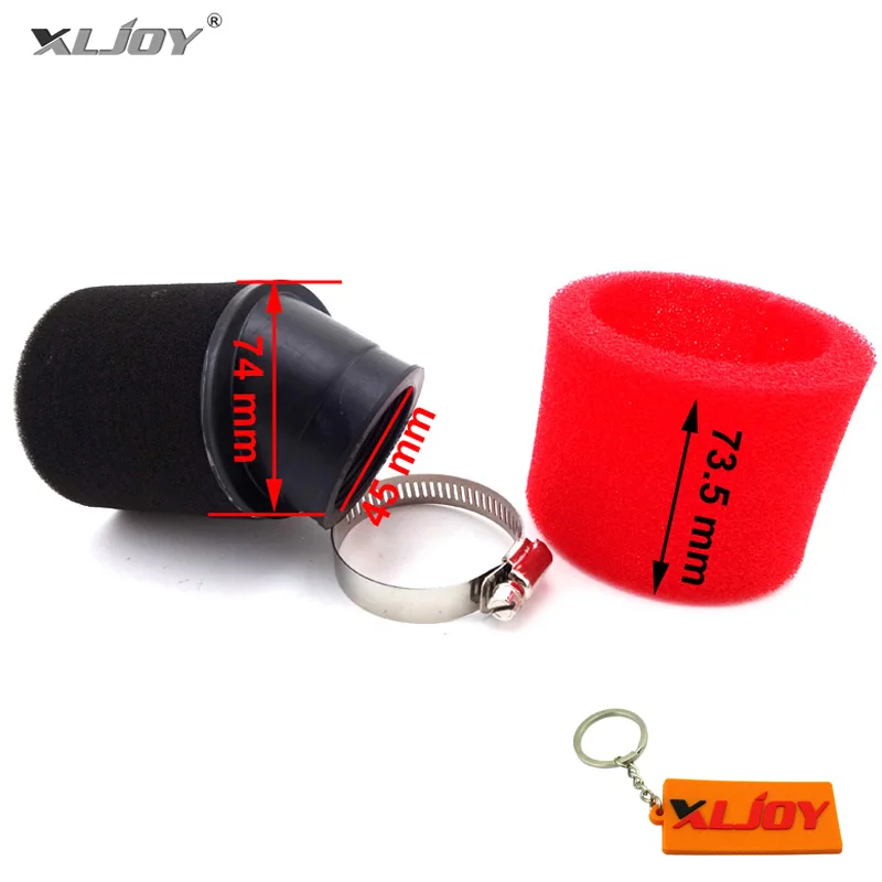 Угловой воздушный фильтр XLJOY из пенопласта 45 мм для 150cc 160cc 200cc 250cc CRF50 CRF70 CRF110 KLX BBR TTR