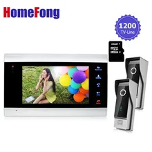 Homefong Recordable Video Door Phone Intercom System+Vandal-proof/Waterproof outdoor unit with camera Video photo 16GB SD Card