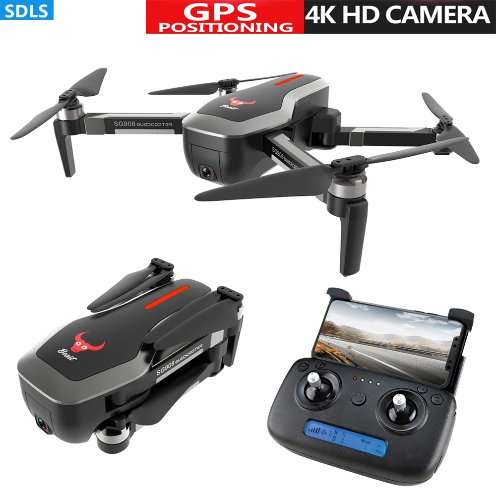  RC Drone With Camera 4K/1080P HD 5G Wifi FPV Quadrocopter Brushless Motor Optical Flow And GPS Posi