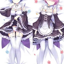 Re Zero Dakimakura Rem& Ram девушка обнимает тело наволочки на заказ 150 см