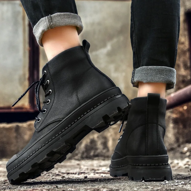 De Single 2018 En Au Aider Martin Chaud À Haute Neige Hiver Bottes Garder black Noir Velvet Black Coton Velours Mettre Boots Hommes Chaussures FFvqrEw1x