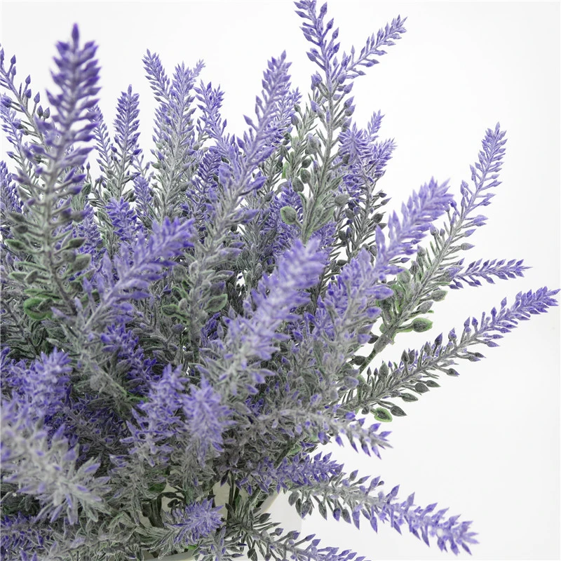 36CM Romantic Provence Lavender Flower Silk Artificial Flowers Plants Fake Artificiales Wedding Home Garden Table Decoration