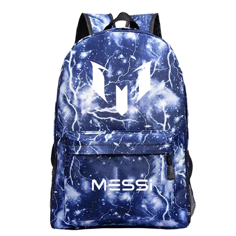 Красивый рюкзак Месси с новым рисунком для ноутбука Mochila, модный мужской женский рюкзак для мальчиков и девочек, Мужская Женская дорожная сумка для ноутбука - Цвет: 18
