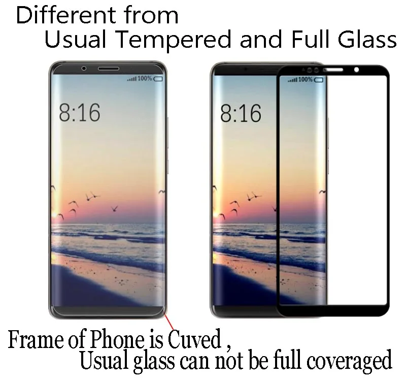 Закаленное стекло с полным покрытием для Xiaomi Mi 6X 2 шт. защитная пленка экрана Mi6X A2