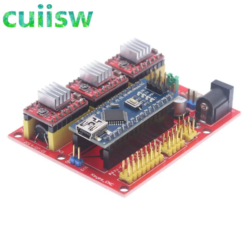 3DV4 щит с ЧПУ V4 + Nano 3 0 шт. A4988 /DRV8825 Reprap шаговый набор драйверов|Интегральные схемы| |