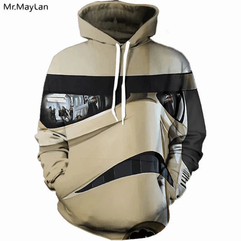 

Mr.MayLan Movies Star War 3D Print Hoodies Cool Fashion Women/Men Hooded Sweatsuits Hoody Tops Beige Tops Clothes