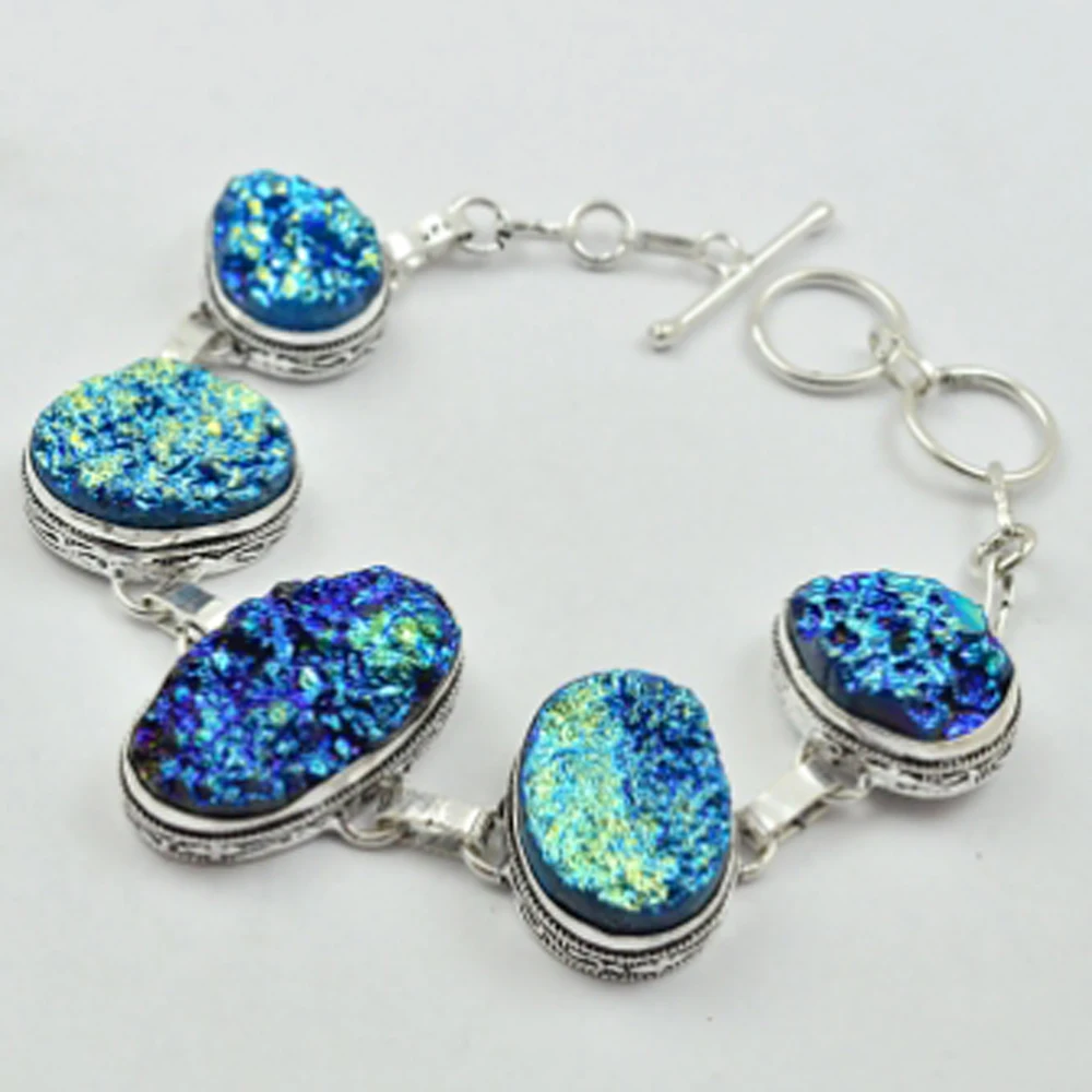 

Titanium Druzy Bracelet , 21 cm, B2861