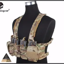 Emerson шестерни легко Грудь Rig Мультикам жилет страйкбол военное снаряжение EM7450 Multicam aor