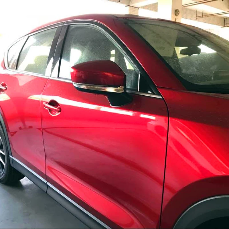 ABS пластиковые аксессуары наружные ABS хромированные автомобильные зеркала заднего вида Накладка полоса 4 шт подходят для Mazda CX5
