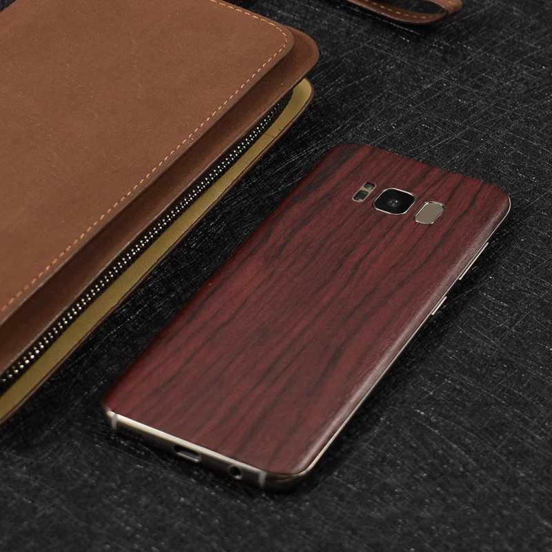 

Wood Grain Decorative Back For Samsung Galaxy S8 S8Plus Mobile Phone Protector For S8+S8 Plus Back Film Stickers AE Saver Ship