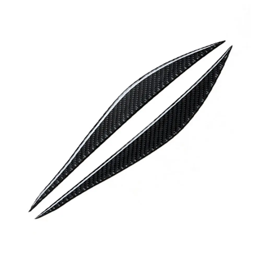 BBQ@FUKA Carbon Fiber Car Headlight Eyebrow Eyelid Cover Trim exterior car accessories For BMW F30 F34 3 Series 2012-2018