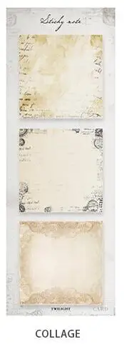 Простой коллаж рамка липкие Примечания Notecard Notepaper BZNVN креативный для детский ярлык Закладка - Цвет: 01