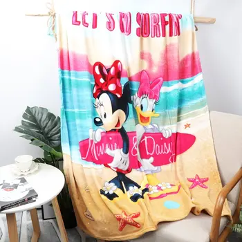 

Disney Minnie Mouse Unicorn Star Wars Mc Queen Coral Fleece Blanket Throw 117x152cm for Girls Children Summer Sleeping Covers