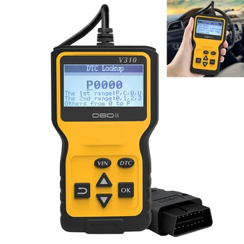 

V310 OBDII 9V - 16V 16 Pin Multi-languages Hand-held Universally Automobile Diagnostic Scanner Support Clear the Fault Code