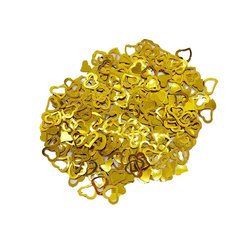 600pcs/lot MultiColor Sparkling Love Heart Wedding Party Festival Confetti Table Decoration Decorative Supplies Valentine's Day