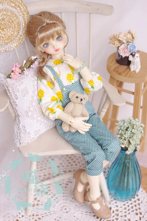 BJD куклы костюм 1 компл. рубашка + брюки BJD аксессуары 1/4 BJD куклы