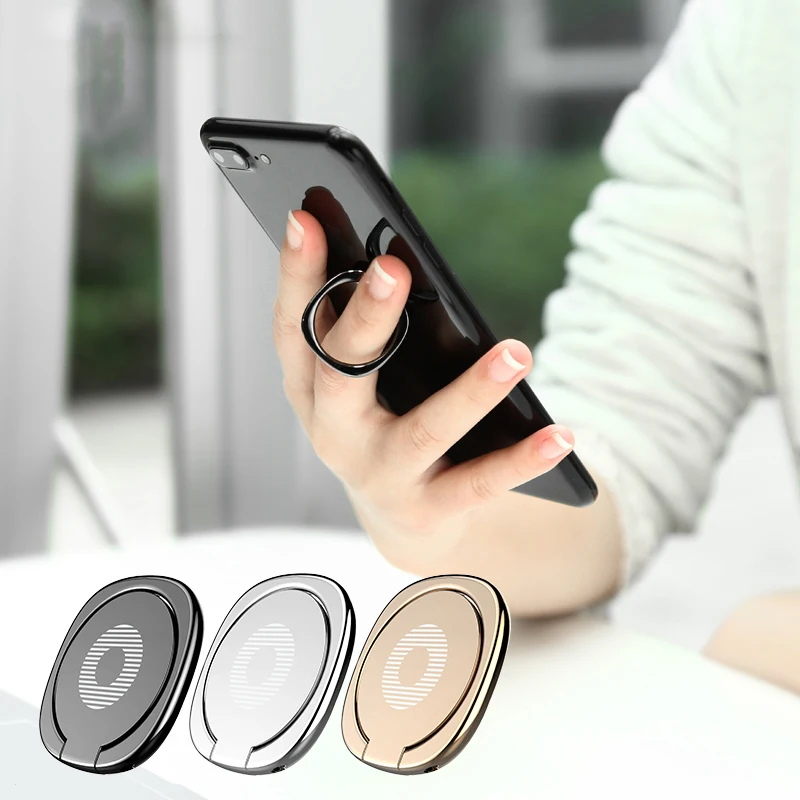 General Phone finger ring holder 360 Degree stand for Samsung Xiaomi iPhone X 7 6 55 5S plus Smartphone Tablet plain bague