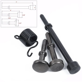 

3pcs/set Smoothing Pneumatic Air Hammer Shank Diameter Extra Long Bits Spring