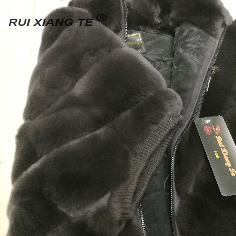 ruixiangte женский жилет из натурального меха кролика рекс роскошный жилет пальто Шиншилла цветное пальто благородная укороченная верхняя одежда теплый жилет