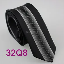 Yibei Coachella серебро в мелкий горошек трикотажный галстук серый черный в Вертикальную Полоску Gravatas де Седа Тонкий Тощий узкий corbatas Hombre