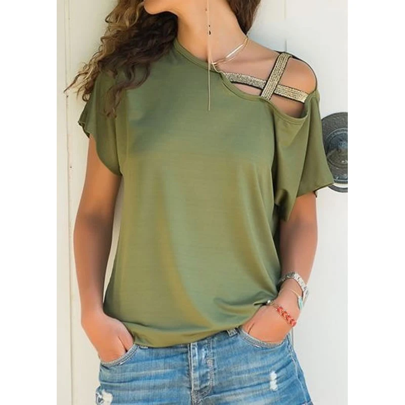 

2019 New Fashion Women Lady Girl T-shirt Top Short Sleeve Off Shoulder Sexy Casual Loose for Summer Camiseta Mujer